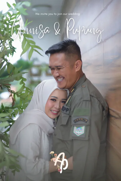 Foto sampul undangan Pupung & Annisa