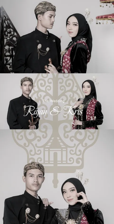 Foto sampul undangan Kris & Riyan
