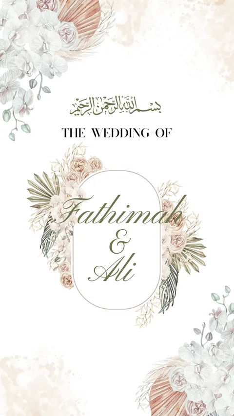 Foto sampul undangan Ali & Fathimah
