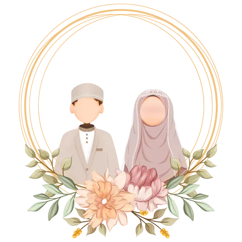 Foto sampul undangan Hikma & Galang