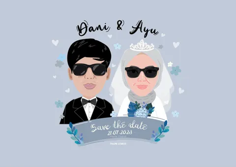 Foto sampul undangan Dani & Ayu