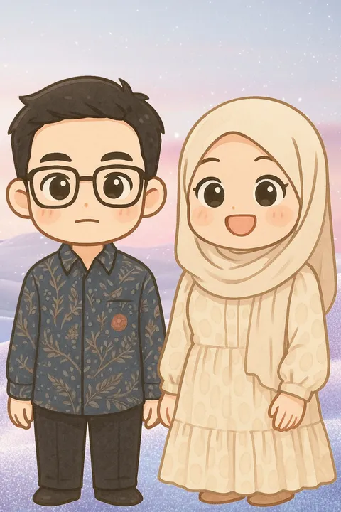 Foto sampul undangan Johari & Putri