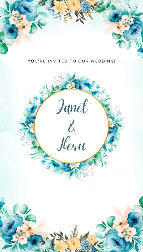 Foto sampul undangan Heru & Janet