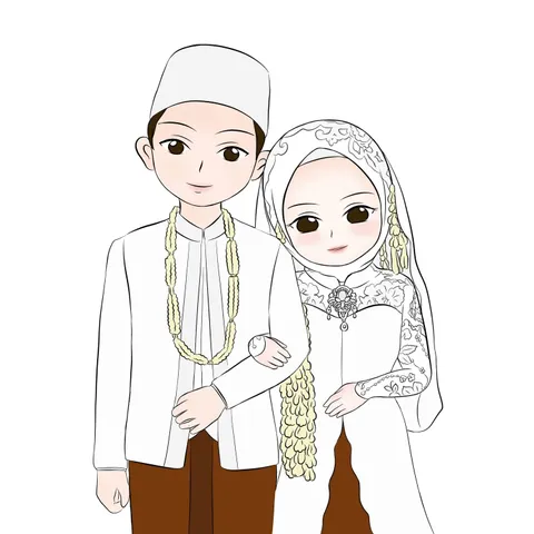 Foto sampul undangan Koni Muzaky & Asna