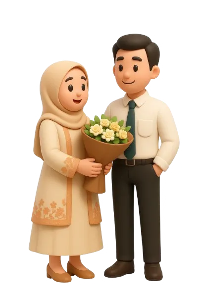 Foto sampul undangan Farid & Restiana