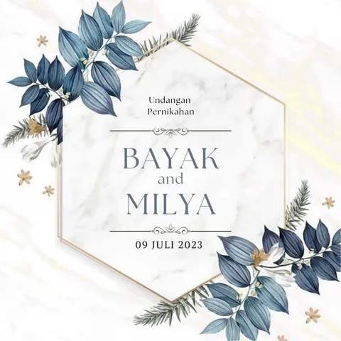 Foto sampul undangan Milya & Bayak