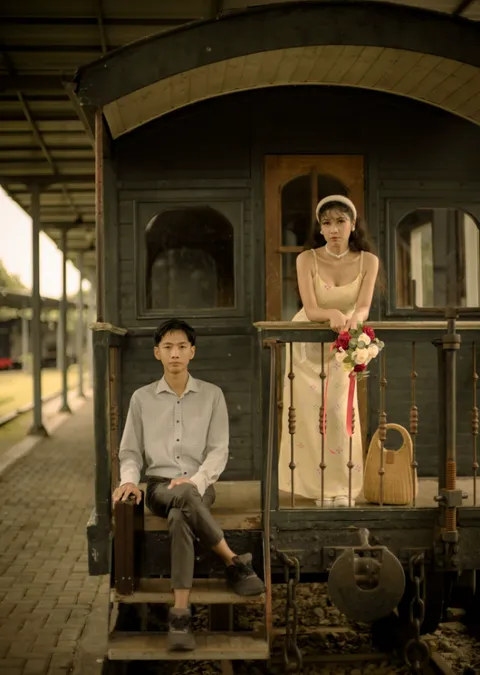 Foto sampul undangan Karin & Adi