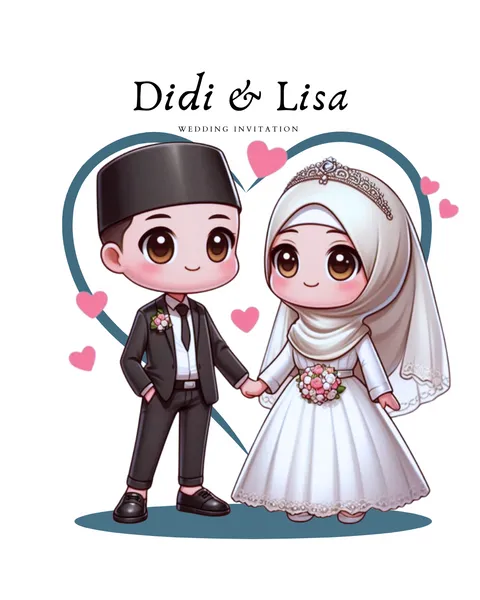Foto sampul undangan Lisa & Didi