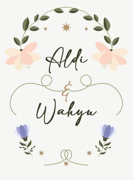 Foto sampul undangan Wahyu & Aldi
