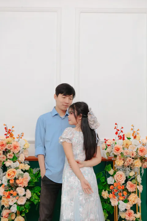 Foto sampul undangan Via & Steve