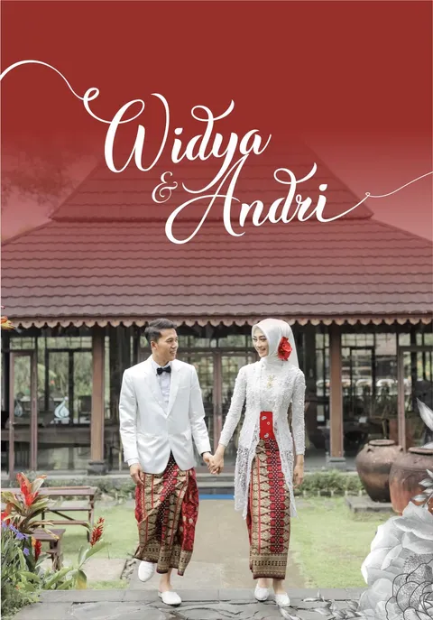 Foto sampul undangan Andri & Widya