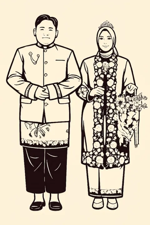 Foto sampul undangan Jongarif & Febrina