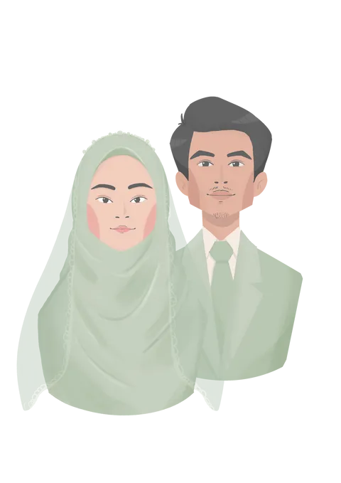 Foto sampul undangan Zul & Kia