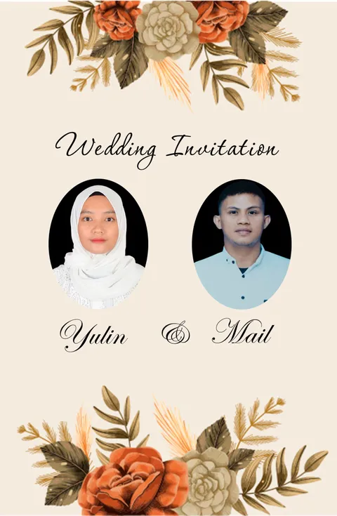 Foto sampul undangan Mail & Yulin