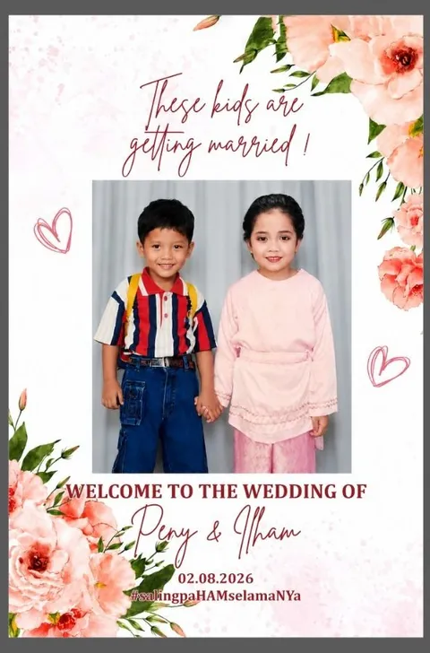 Foto sampul undangan Ilham & Peny