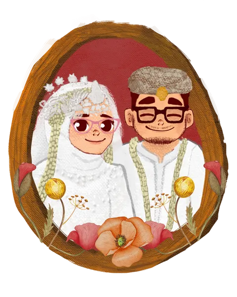Foto sampul undangan Raffi & Siti
