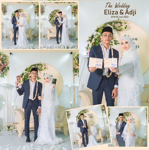 Foto sampul undangan Eliza & Adji