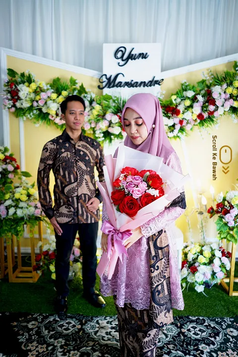 Foto sampul undangan Sandre & Yuni