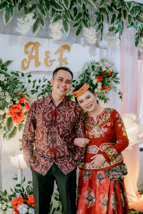 Foto sampul undangan Onang & Febri