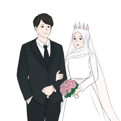 Foto sampul undangan Afina & Hanif