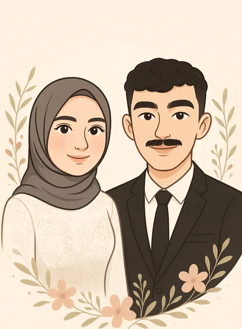 Foto sampul undangan Angga & Friska