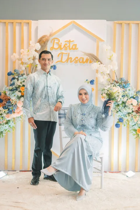 Foto sampul undangan Bhista & Ihsan