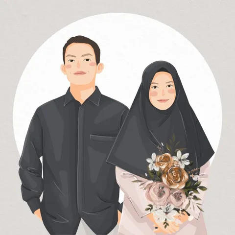 Foto sampul undangan Alex & Nuril