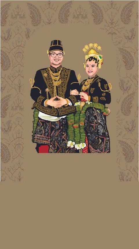 Foto sampul undangan Dhanes & Heldy