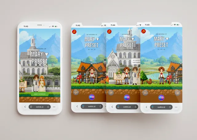 Desain undangan Game - Harvest Moon SoS