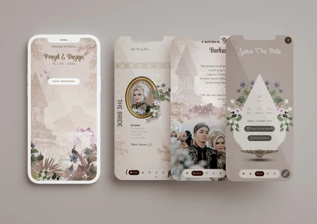 Desain undangan Traditional Java