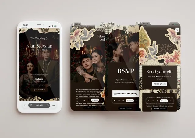 Desain undangan Dreamy Javanese